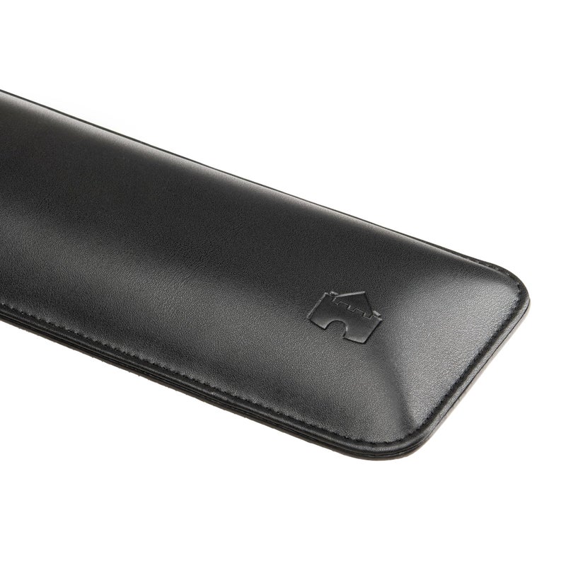 Castle Bailey Full Size by Castle - Leather Ergonomic Computer Wrist Rest Pad for Keyboards with Around 104 Keys - Firm Keyboard Wrist Support for Typists, Gaming, and Heavy Office Use (Nightfall, Full Size) - Image 4